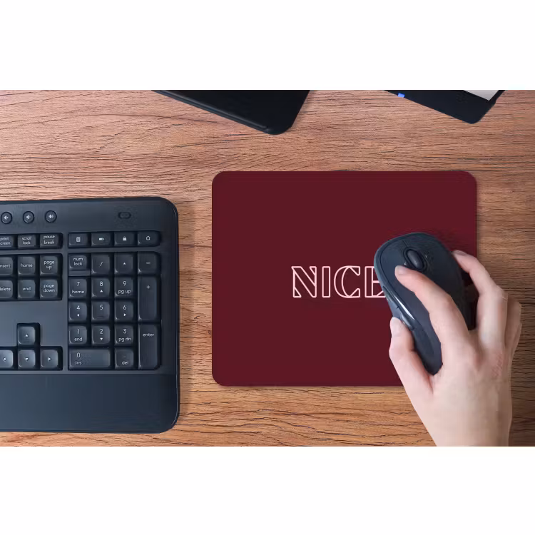 Mouse Pad - Bordeaux - Nice - minimalist — 3