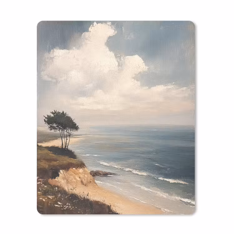 Mouse Pad - Cliff - Sea - Tree — 1