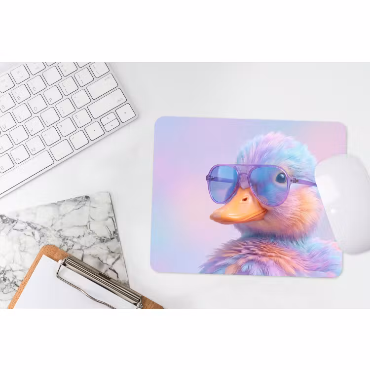 Mouse Pad - Duck - glasses - Pastel — 2