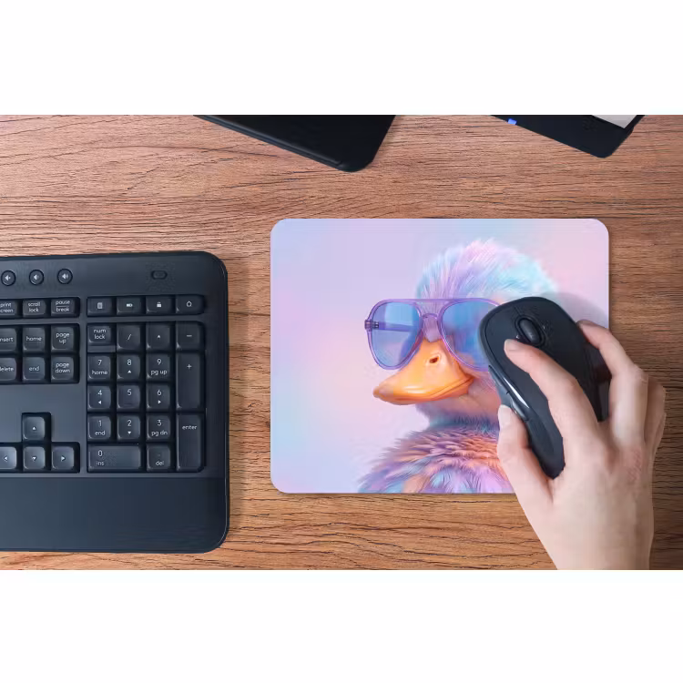 Mouse Pad - Duck - glasses - Pastel — 3