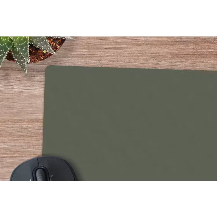 Mouse Pad - Green - Solid color - Olive green — 4