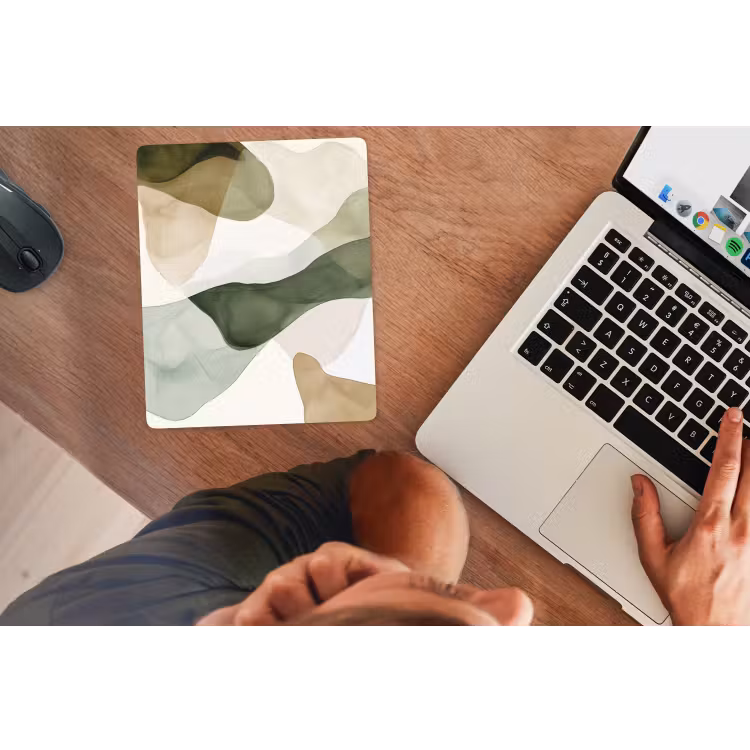 Mouse Pad - Japandi - Abstract - Green — 2