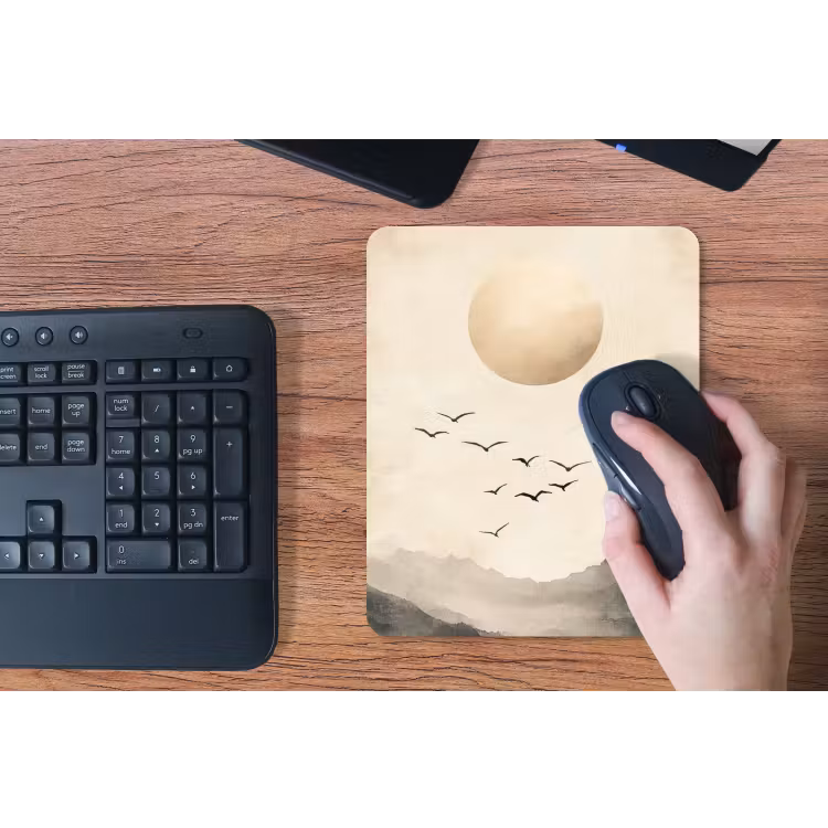Mouse Pad - Landscape - Japandi - bird — 3