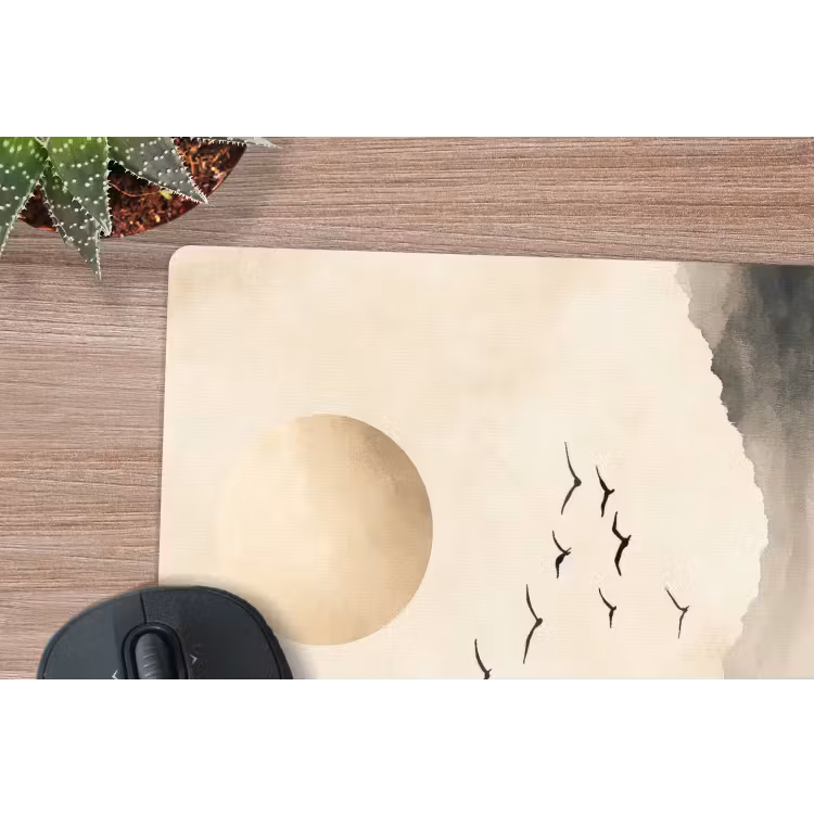 Mouse Pad - Landscape - Japandi - bird — 5