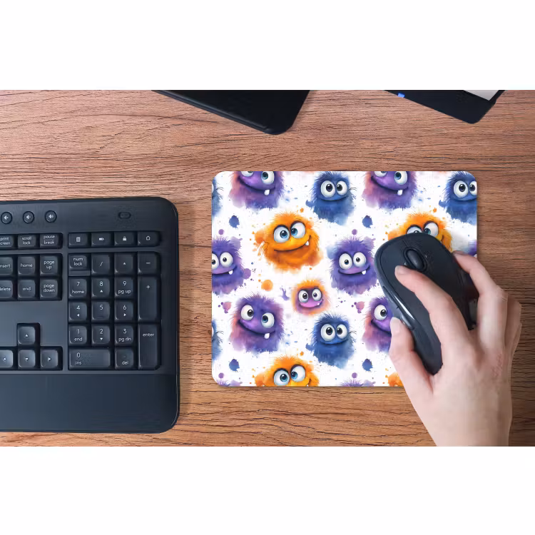 Mouse Pad - Monsters - Watercolor - Colorful — 3