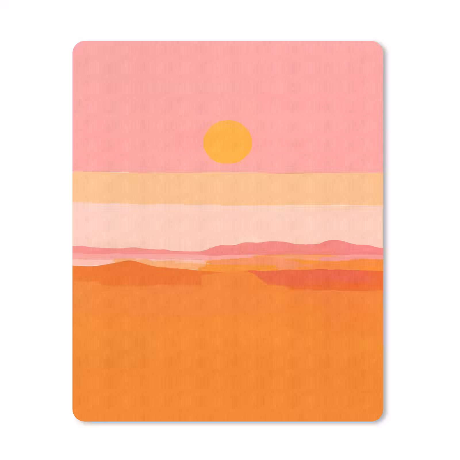 Mouse Pad - Sun - Abstract - Landscape - Orange — 1
