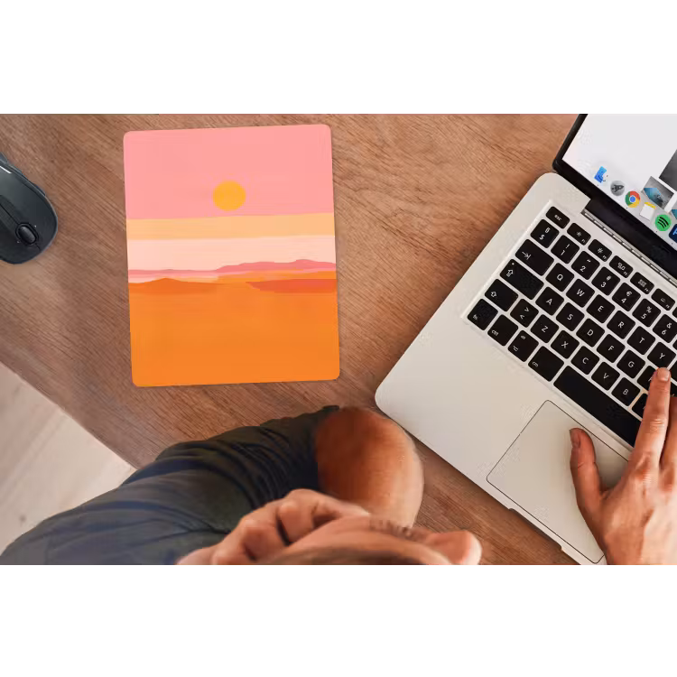 Mouse Pad - Sun - Abstract - Landscape - Orange — 2