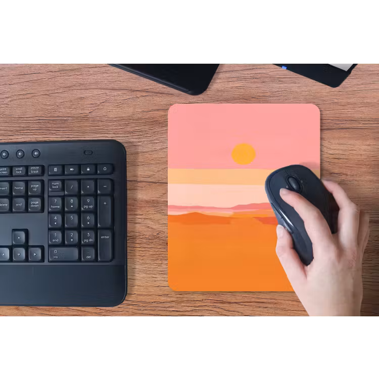 Mouse Pad - Sun - Abstract - Landscape - Orange — 3