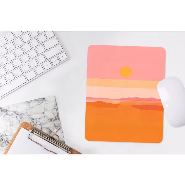 Mouse Pad - Sun - Abstract - Landscape - Orange — 4
