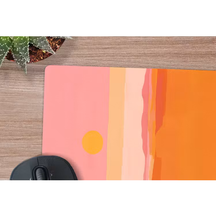 Mouse Pad - Sun - Abstract - Landscape - Orange — 5