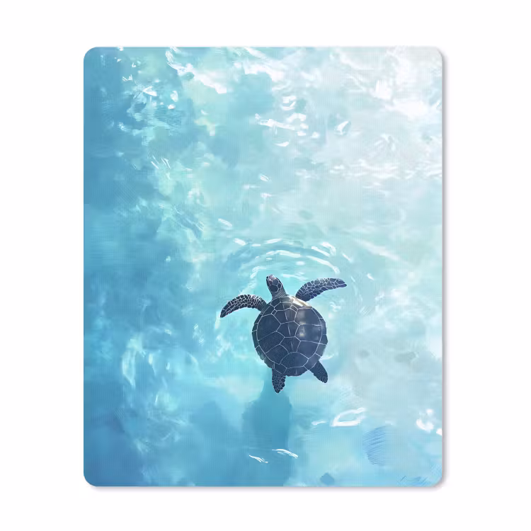 Mouse Pad - Turtle - Sea - Blue - Glare — 1