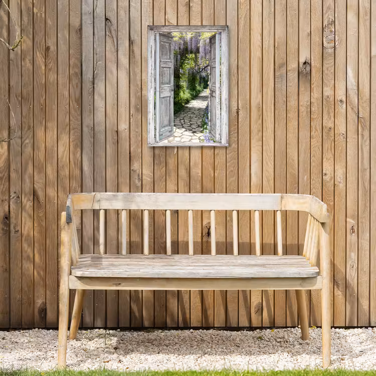 Outdoor Canvas Print - Old doors to a garden path — 3