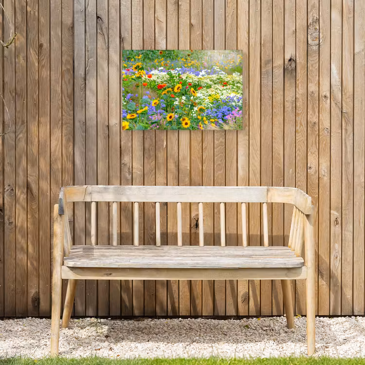 Outdoor Canvas Print - Summer flowers in full bloom — 3