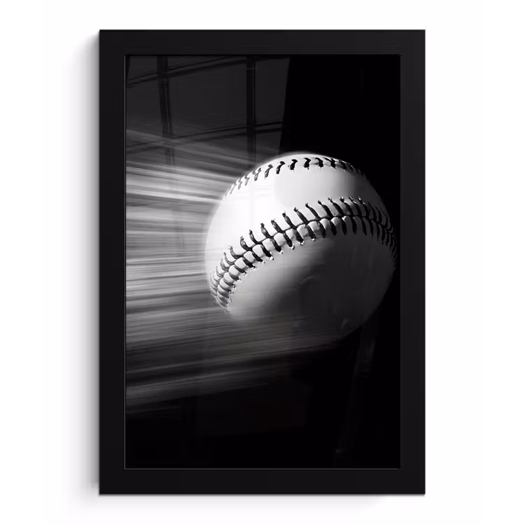 Photo Frame - Baseball - White - Flies — 1