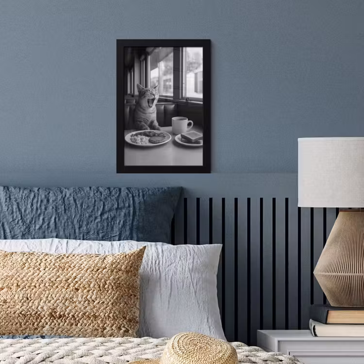 Photo Frame - Cat - Coffee - Bread - Black — 4