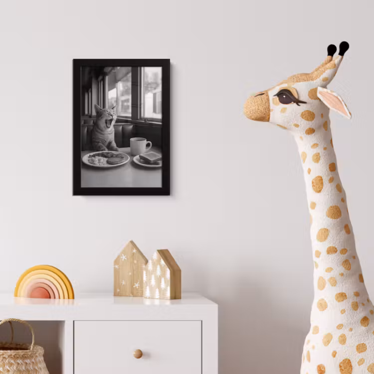 Photo Frame - Cat - Coffee - Bread - Black — 5