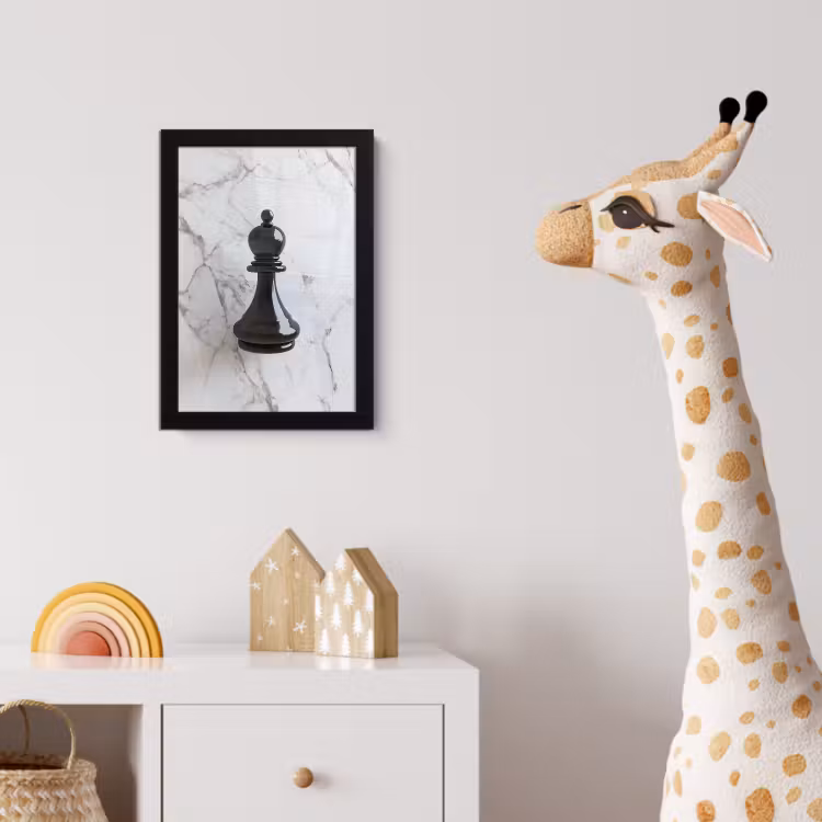 Photo Frame - Chess piece - Bishop - Black - Marble — 5