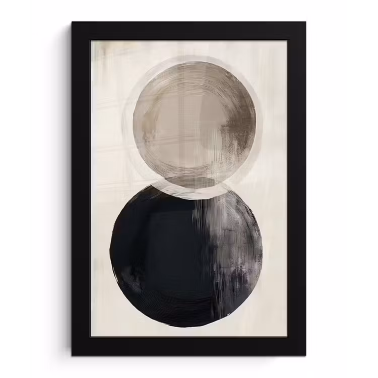 Photo Frame - Circles - Shape - Beige - Abstract — 1