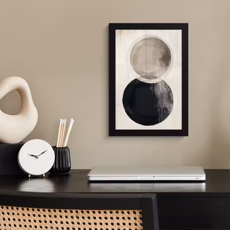 Photo Frame - Circles - Shape - Beige - Abstract — 3