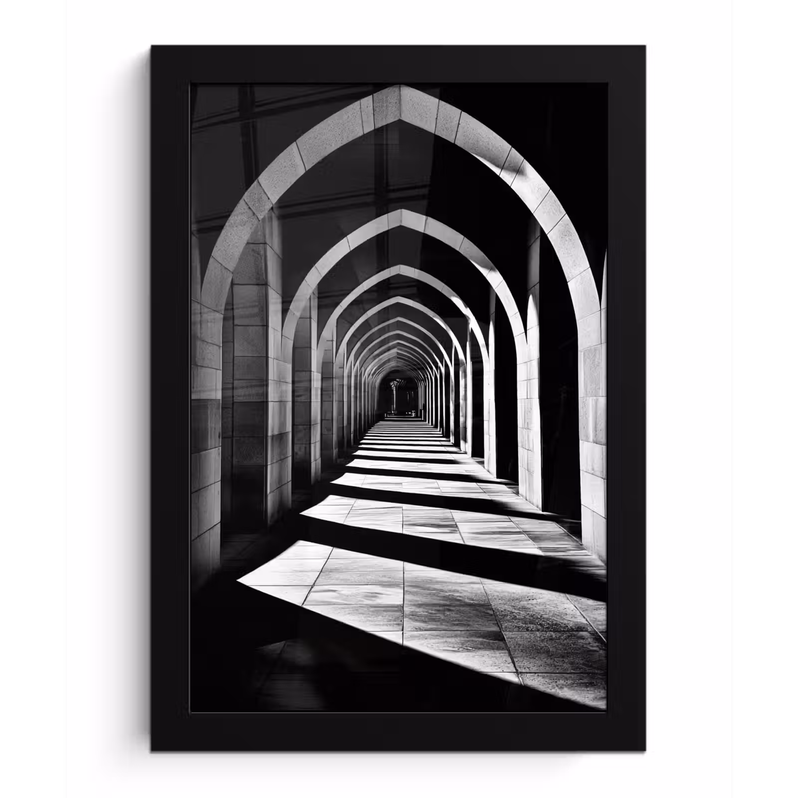 Photo Frame - Corridor - Arches - Shadow - Depth — 1