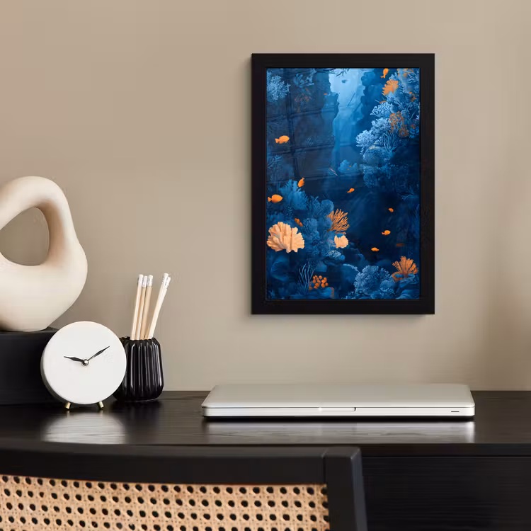 Photo Frame - Coral reef - Fish - Ocean - Blue — 3