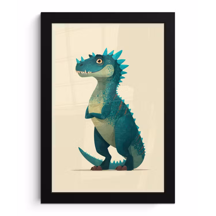 Photo Frame - Dinosaur - Turquoise - Spines — 1
