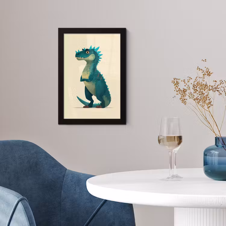 Photo Frame - Dinosaur - Turquoise - Spines — 2