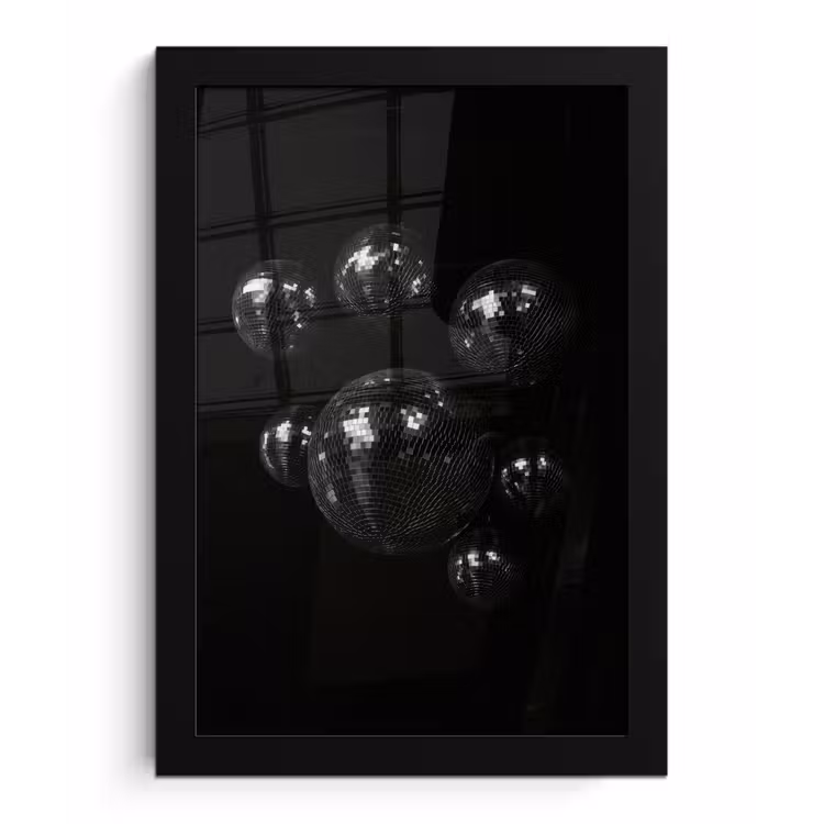Photo Frame - Discoballs - Minimalist - Black — 1