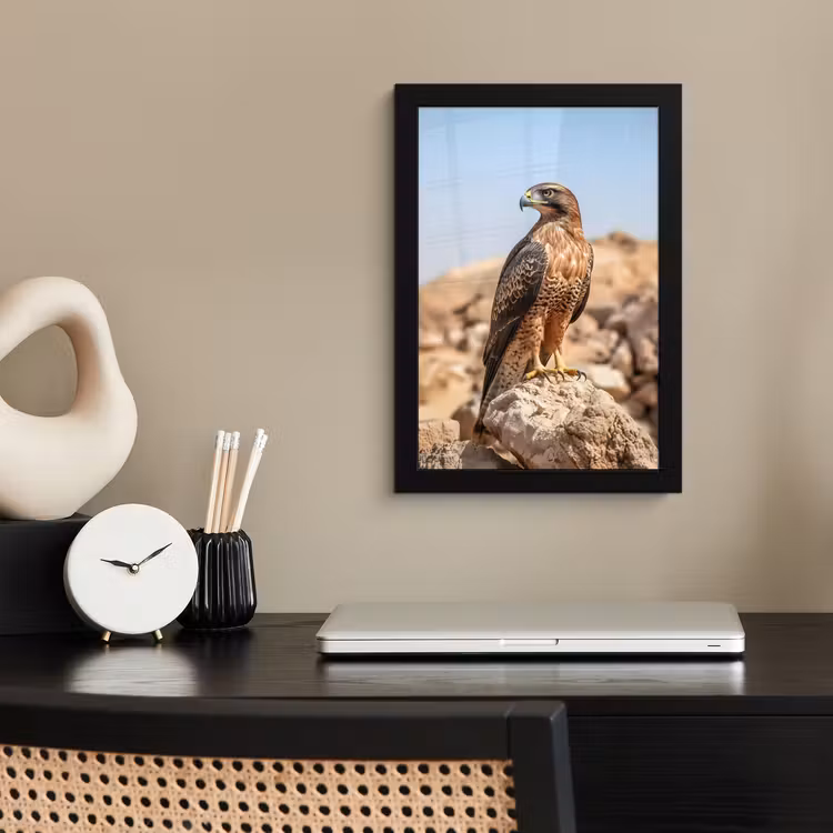 Photo Frame - Falcon - Bird - Rock - Power — 3