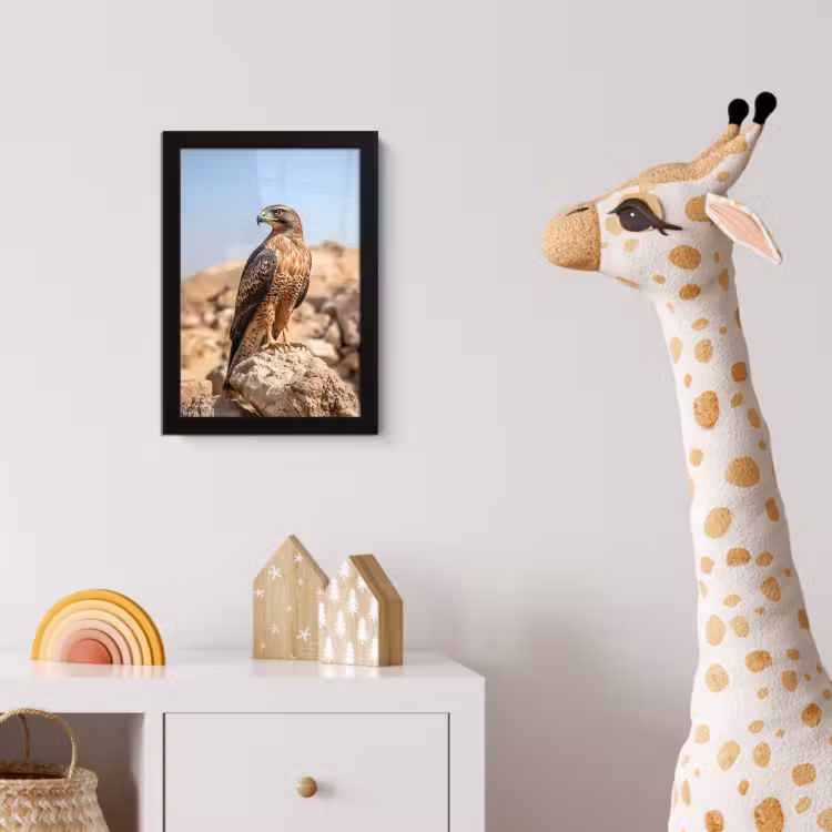 Photo Frame - Falcon - Bird - Rock - Power — 5