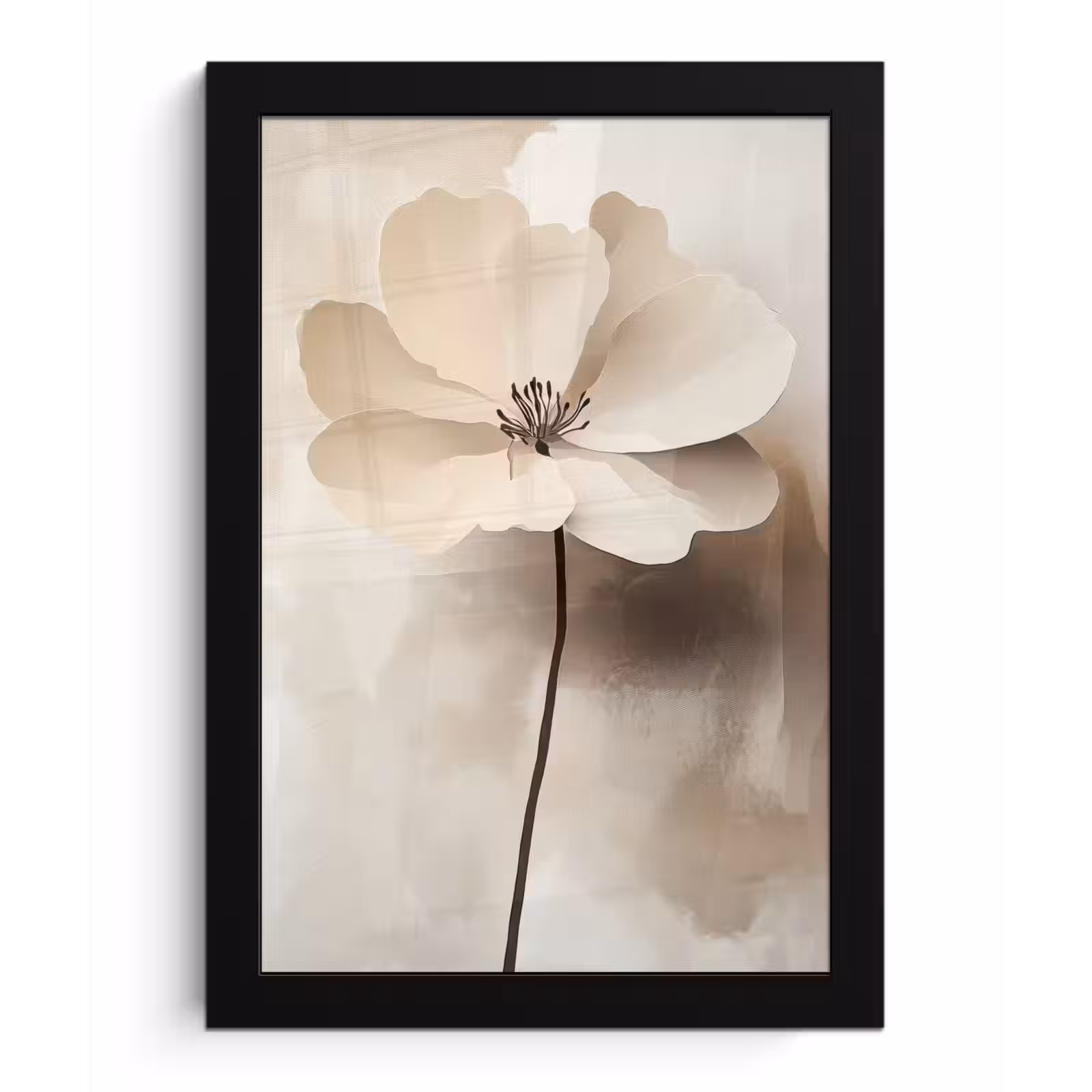Photo Frame - Flower - Beige - Paint - Shadow — 1