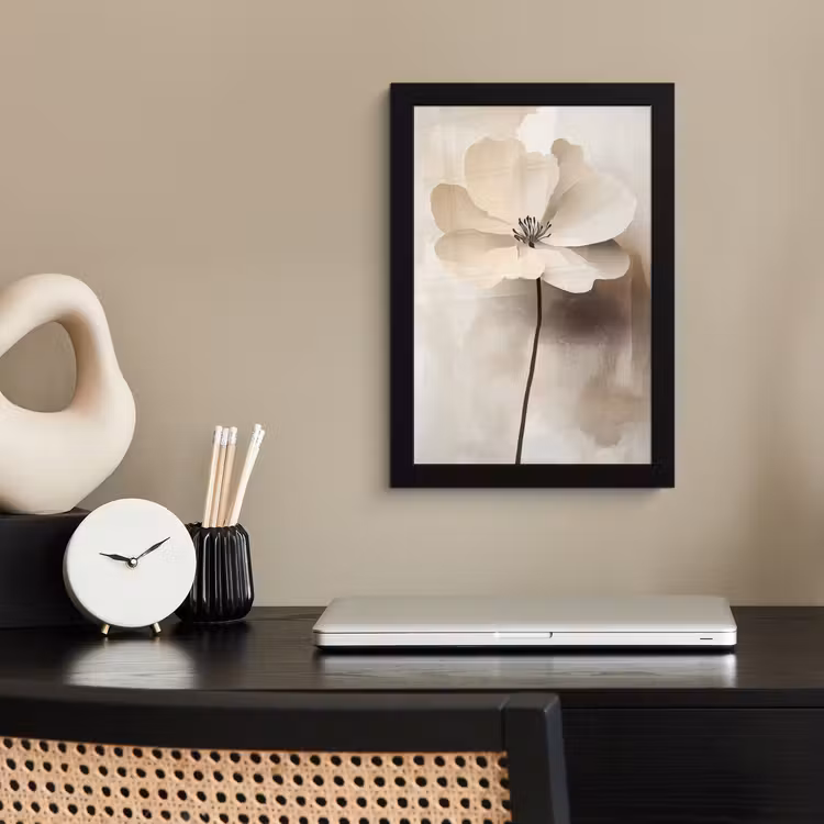 Photo Frame - Flower - Beige - Paint - Shadow — 3