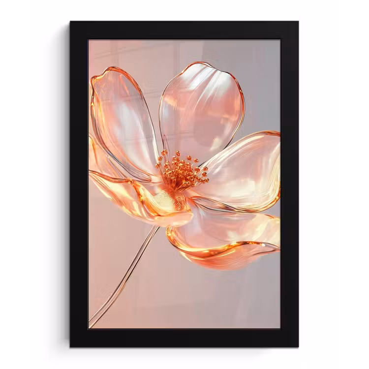 Photo Frame - Glasses - Flower - Pink — 1