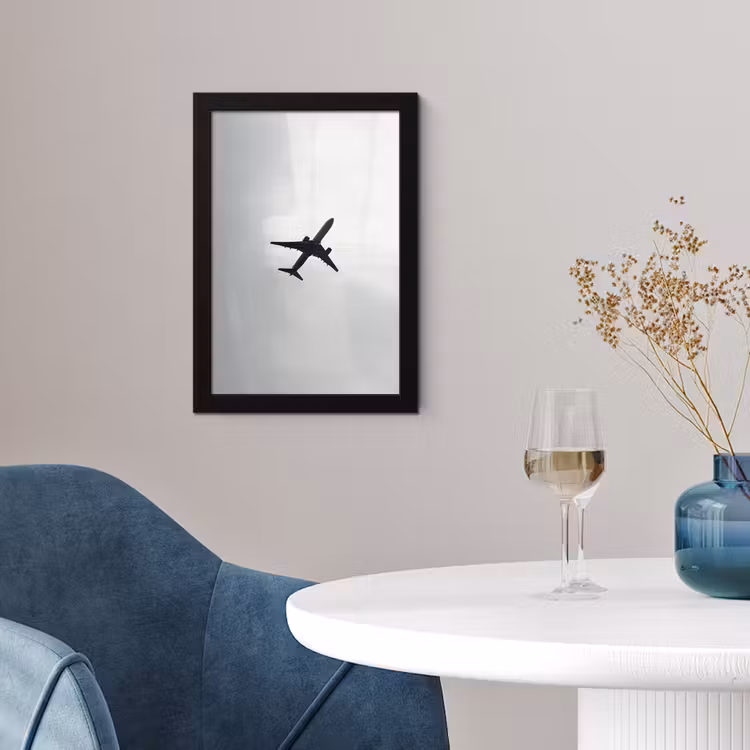 Photo Frame - Minimalist - Silhouette - Black - Airplane — 2
