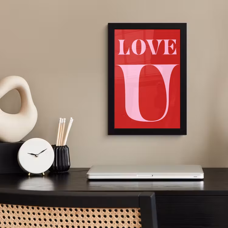 Framed Prints - Red - Love - Valentine - Pink — 3