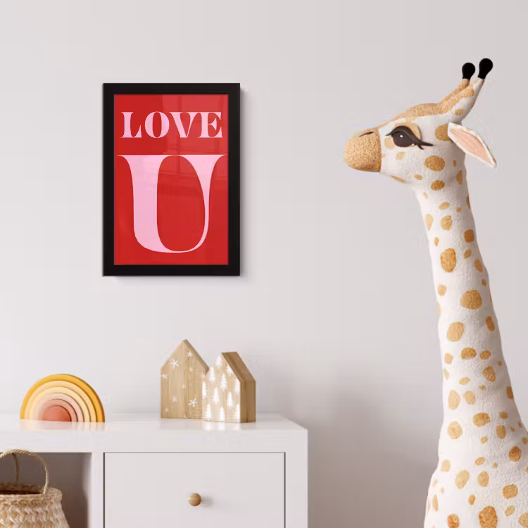 Framed Prints - Red - Love - Valentine - Pink — 5