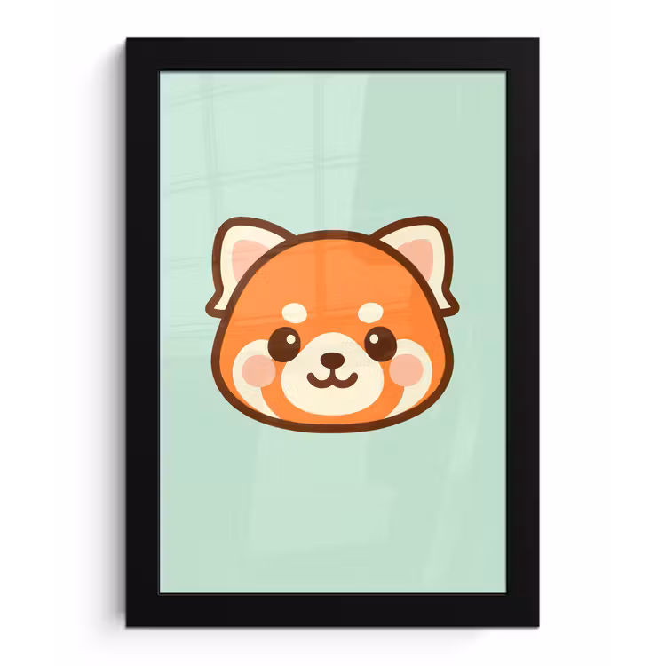 Photo Frame - Red panda - Green - Cartoon — 1
