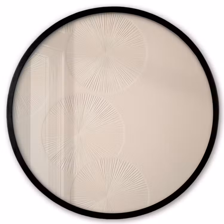 Photo Frame Round - Japandi - Beige - Modern — 1