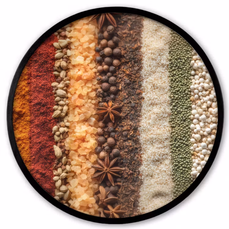 Photo Frame Round - Orbits - Vertical - Herbs - Variation — 1
