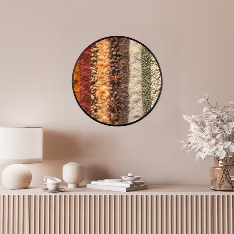 Photo Frame Round - Orbits - Vertical - Herbs - Variation — 4