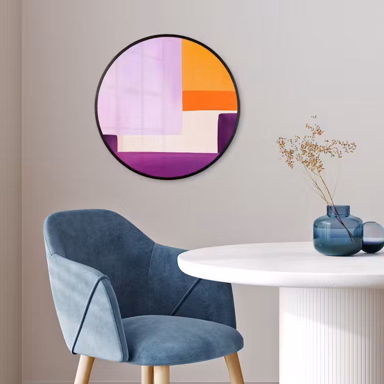 Photo Frame Round - Planes - Abstract - Rectangular - Orange — 3