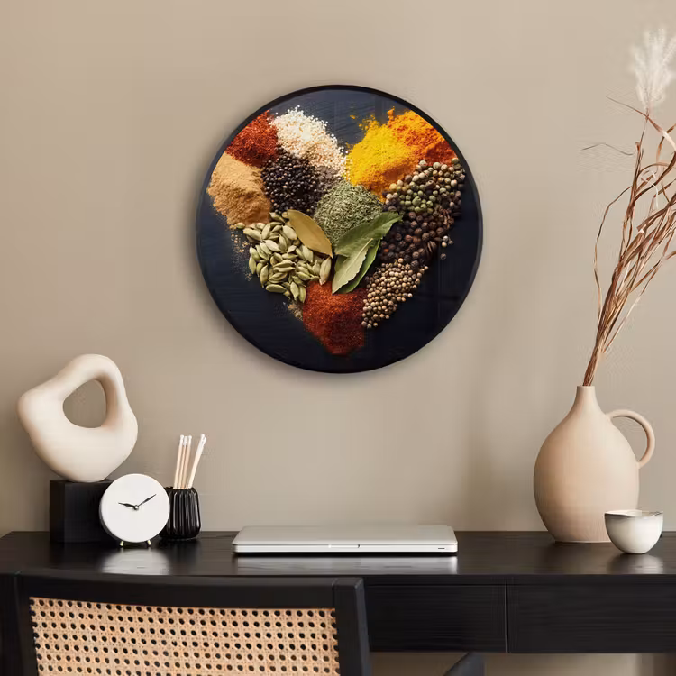 Photo Frame Round - Spices - Mix - Heart Shape - Black — 2