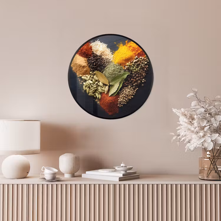 Photo Frame Round - Spices - Mix - Heart Shape - Black — 4