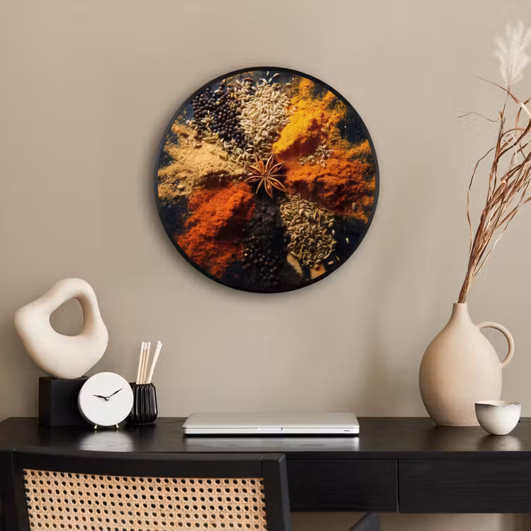 Photo Frame Round - Spices - Explosion - Orange — 2