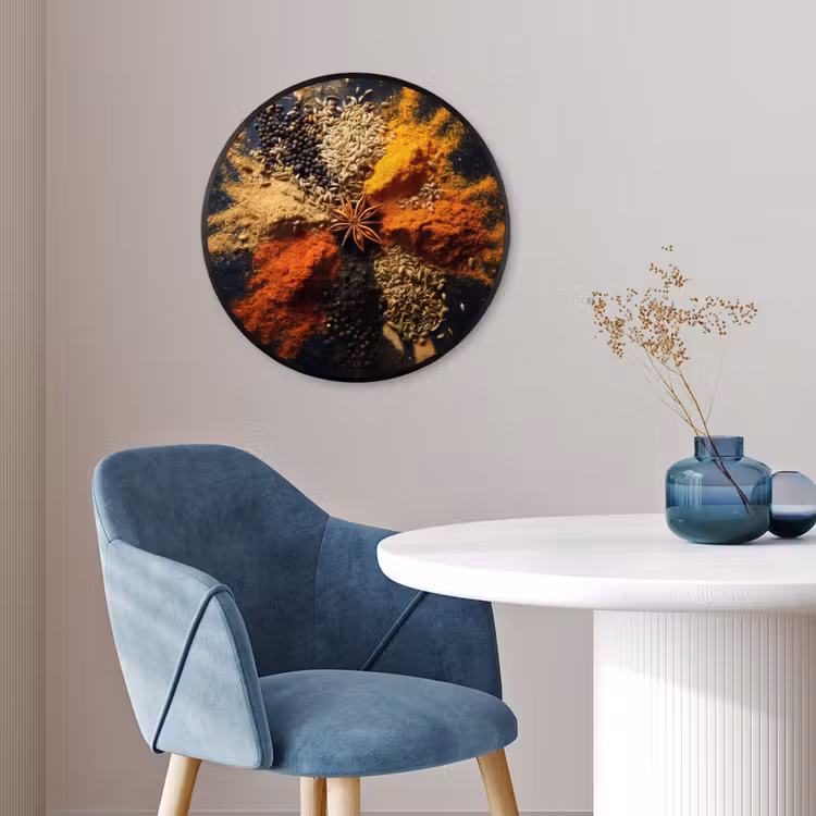 Photo Frame Round - Spices - Explosion - Orange — 3