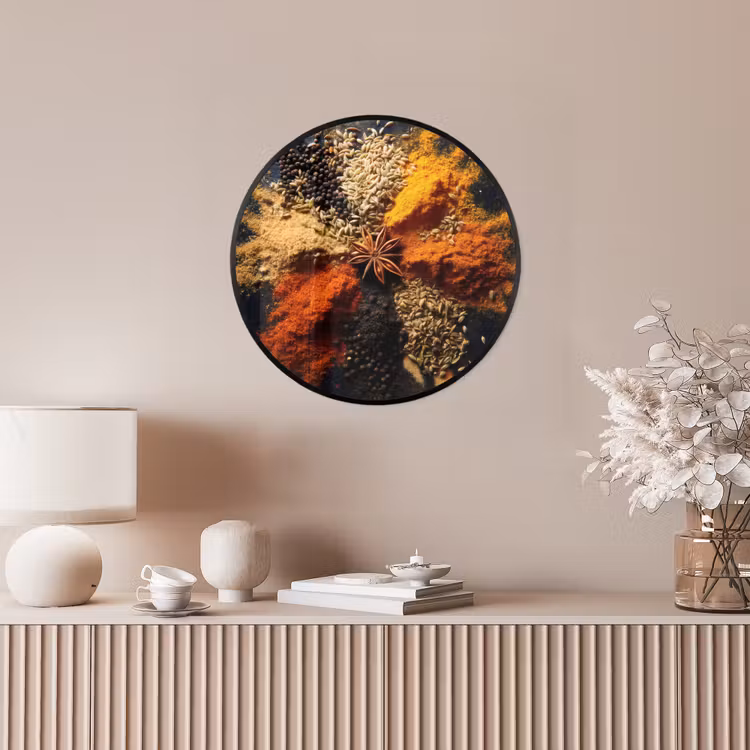 Photo Frame Round - Spices - Explosion - Orange — 4