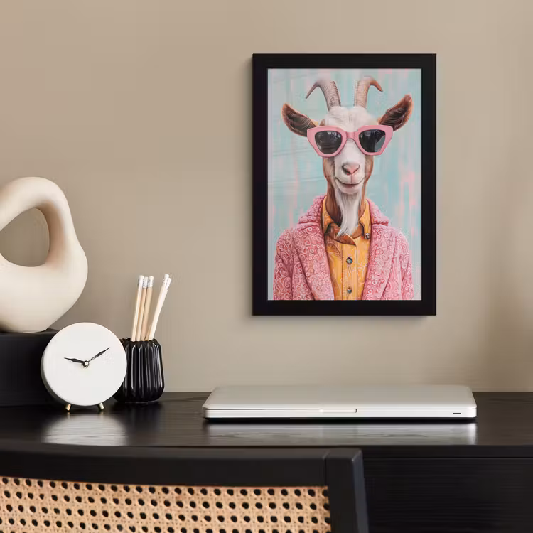 Photo Frame - Sunglasses - Pink - Goat - Hearing — 3