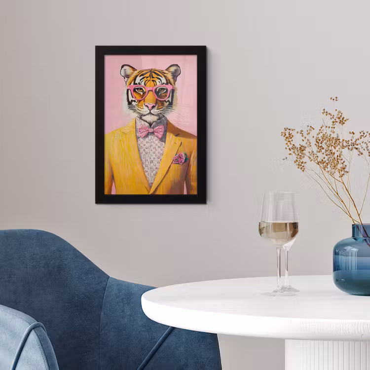 Photo Frame - Tiger - Glasses - Yellow - Jacket — 2