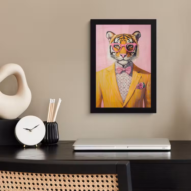 Photo Frame - Tiger - Glasses - Yellow - Jacket — 3