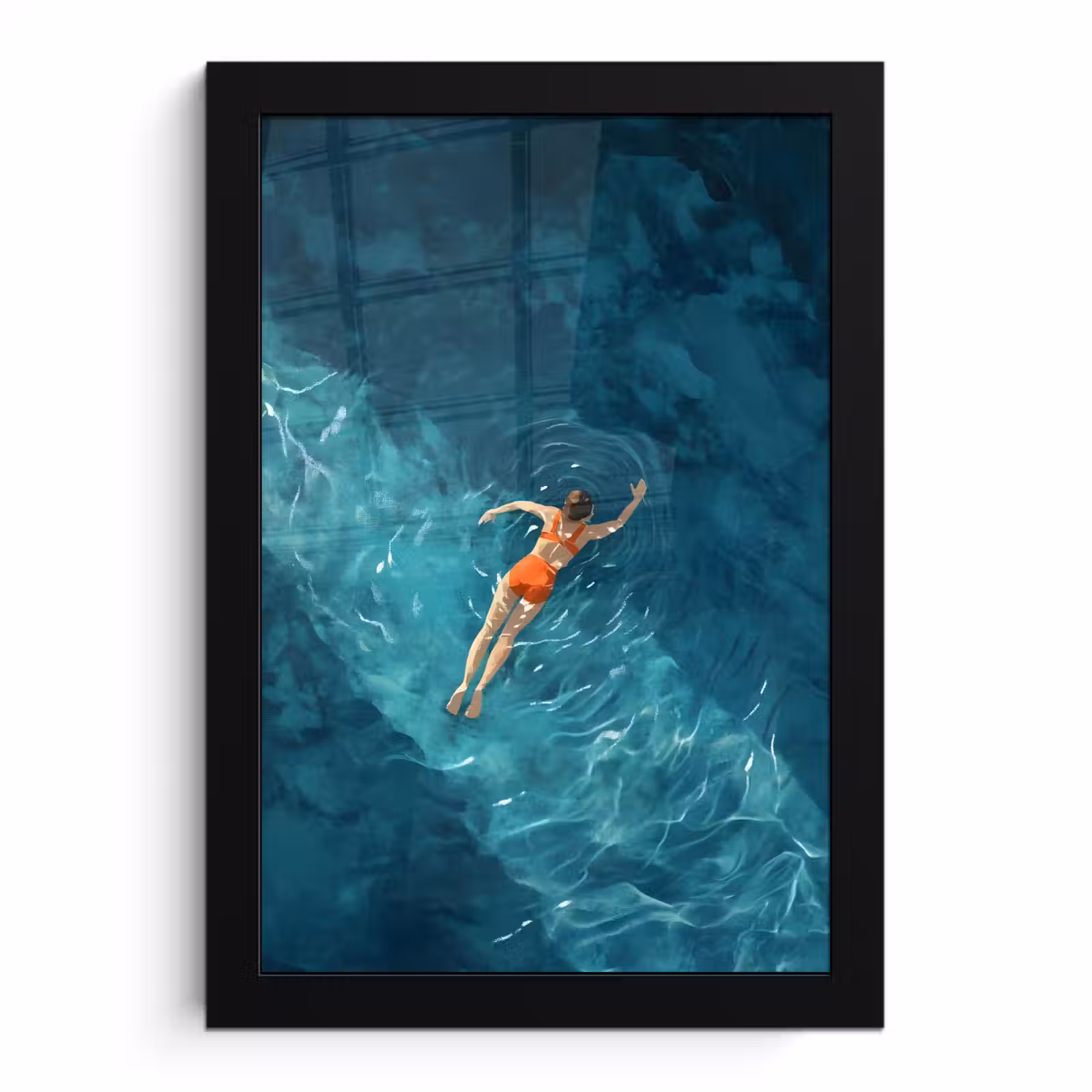 Photo Frame - Woman - Water - Bikini - Orange — 1